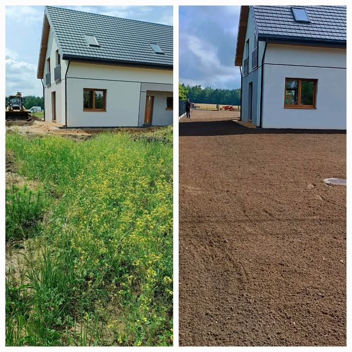 Nawodnienie, glebogryzarka, karczowanie, trawa z rolki, czyszczenie