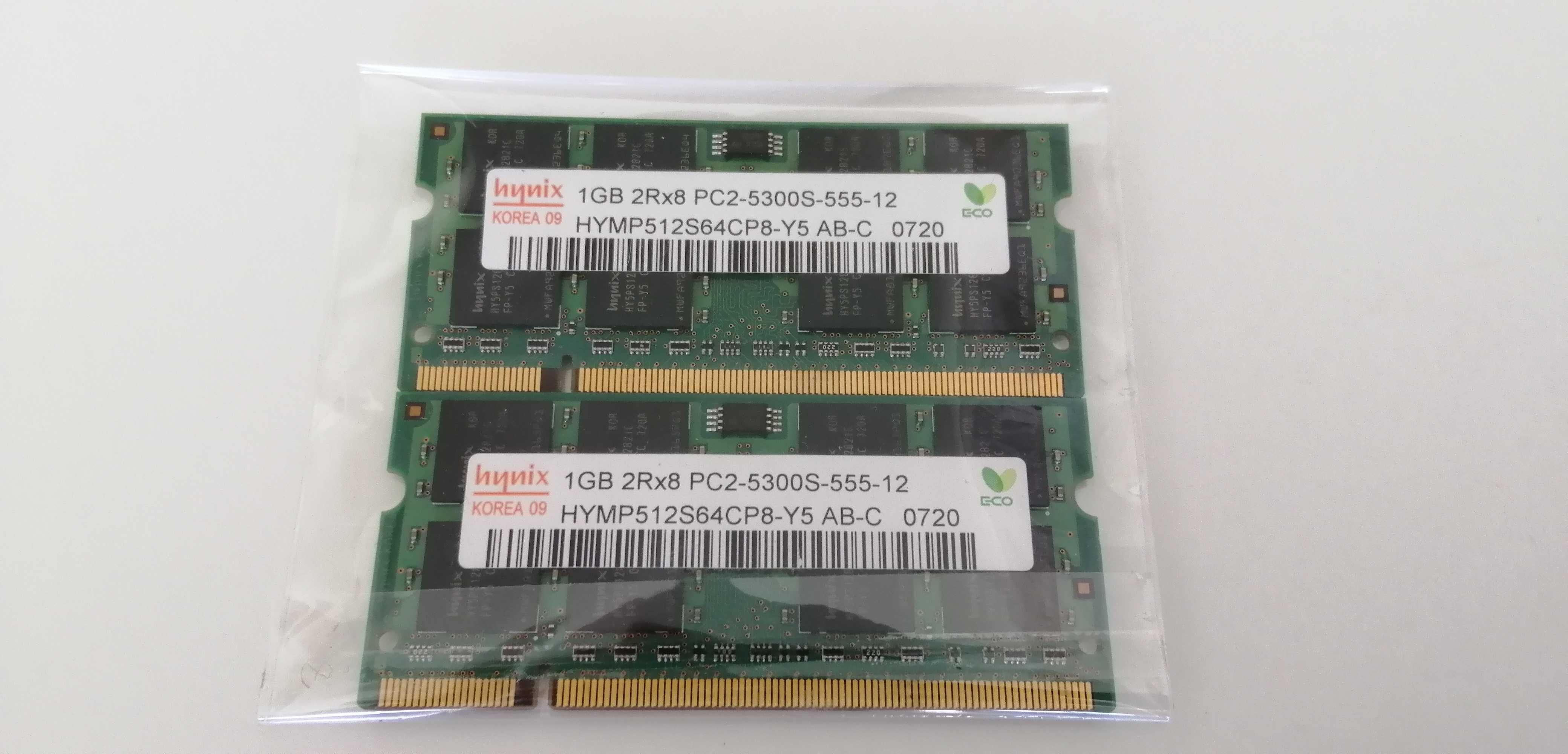 Memórias DDR2 Hynix 1GB