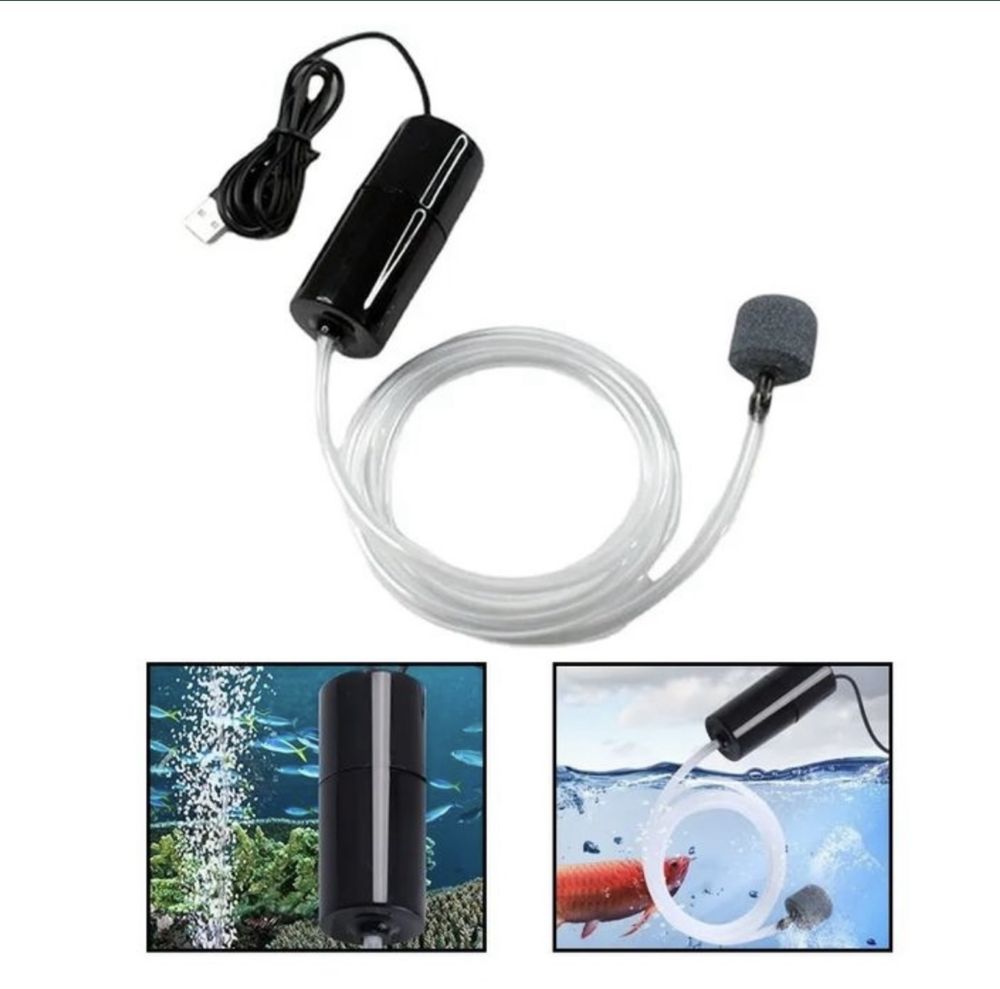 Компресор акваріумний USB та для риболовлі
