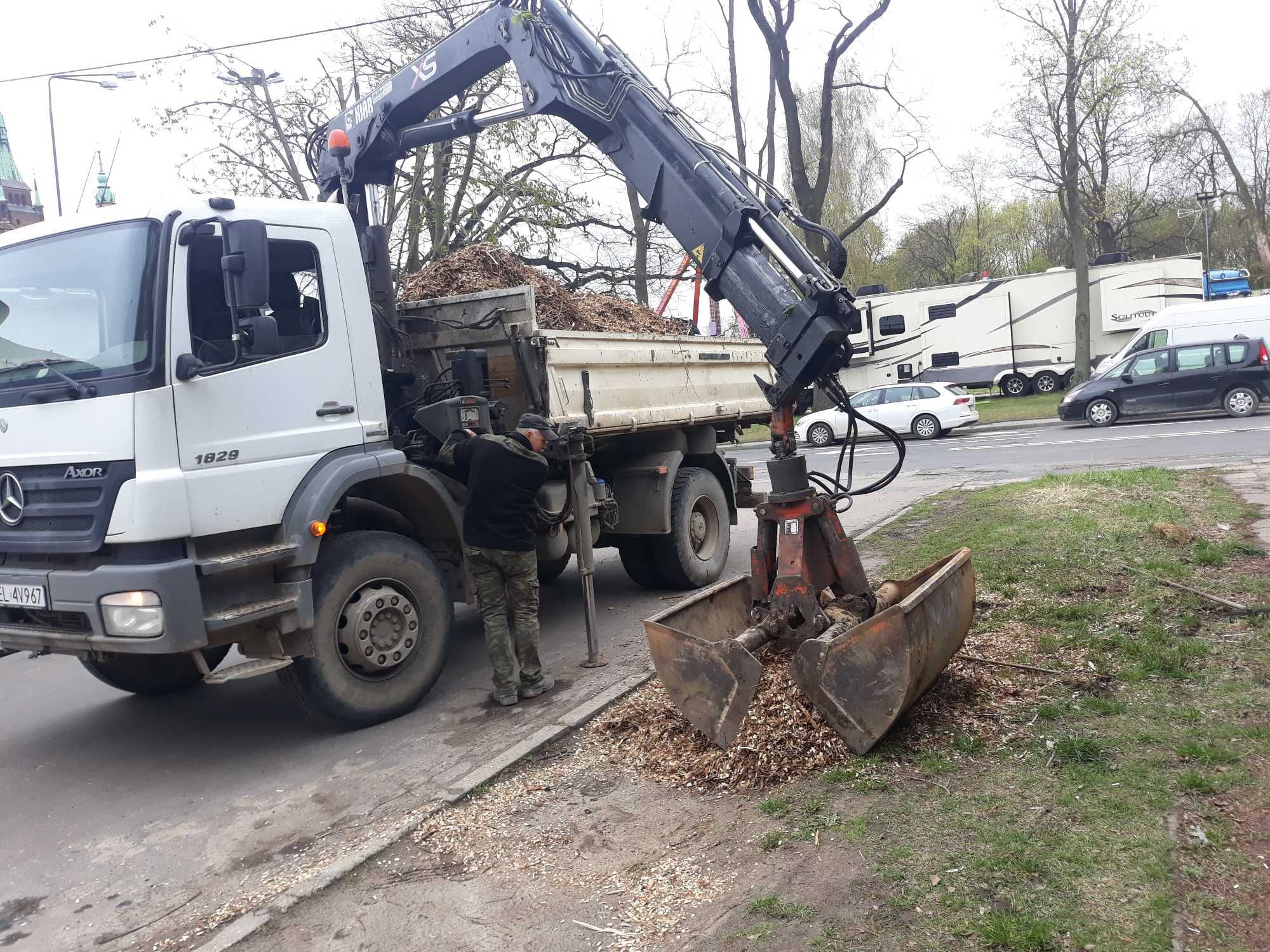 Wywóz gruzu, HDS, koparka, piasek, ziemia, czarnoziem