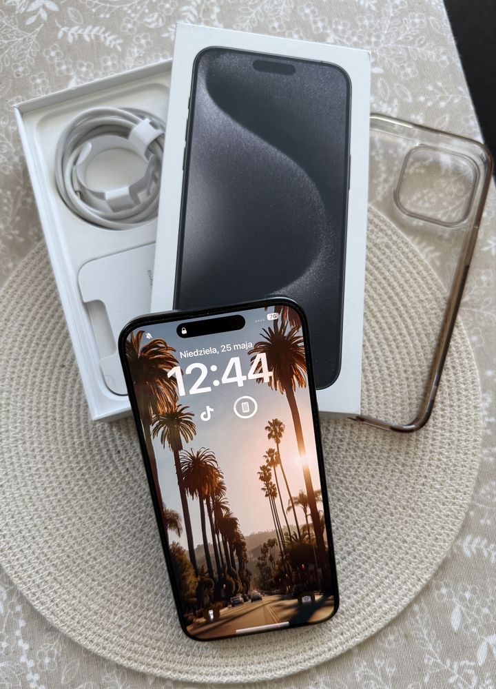 iPhone 15 Pro Max 256 GB Tytan Czarny GWARANCJA