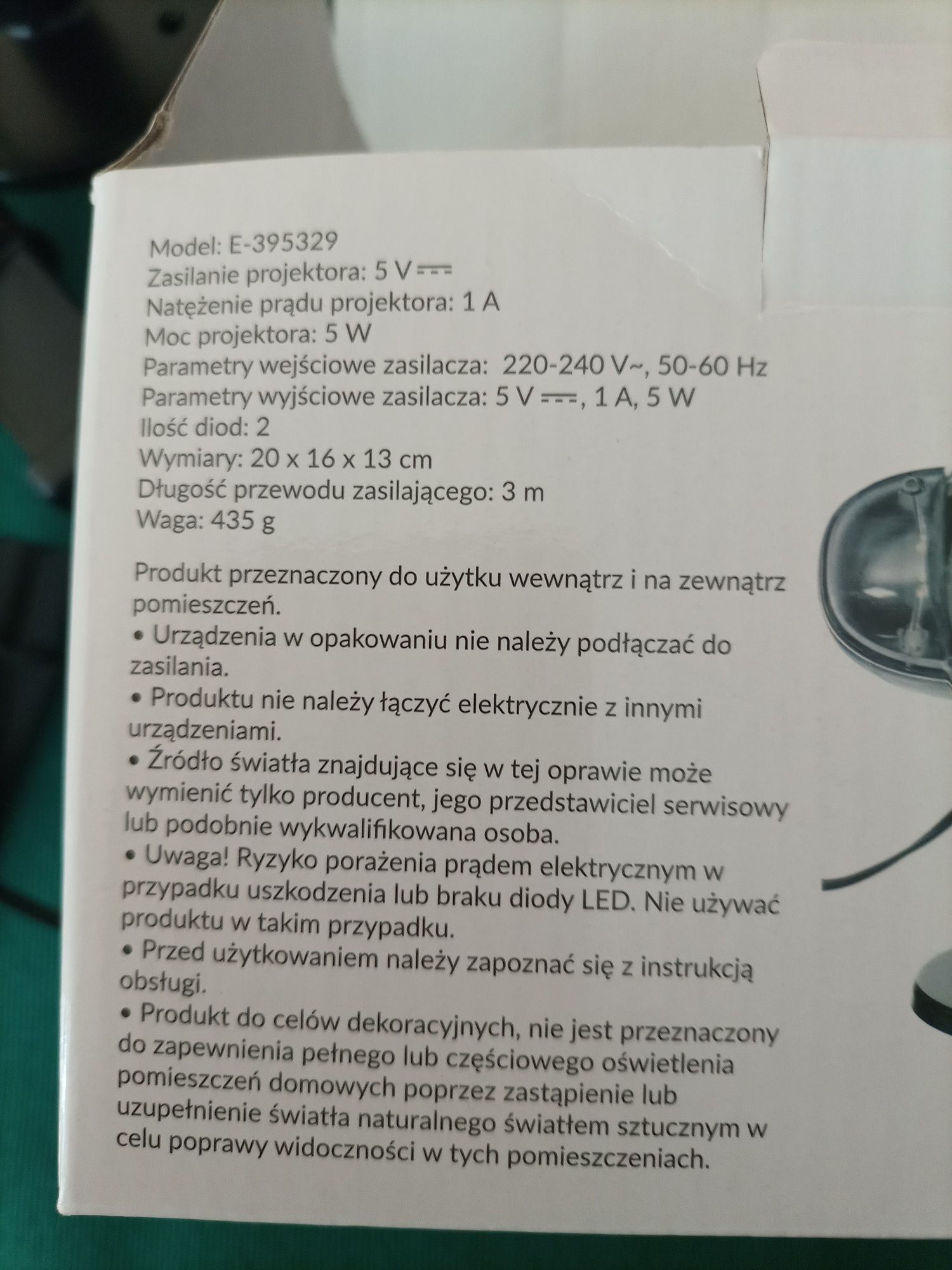 Projektor świetlny LED
