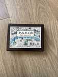 ímãs coloridos vintage da década de 1920 mapa de Paris Cavallini & Co