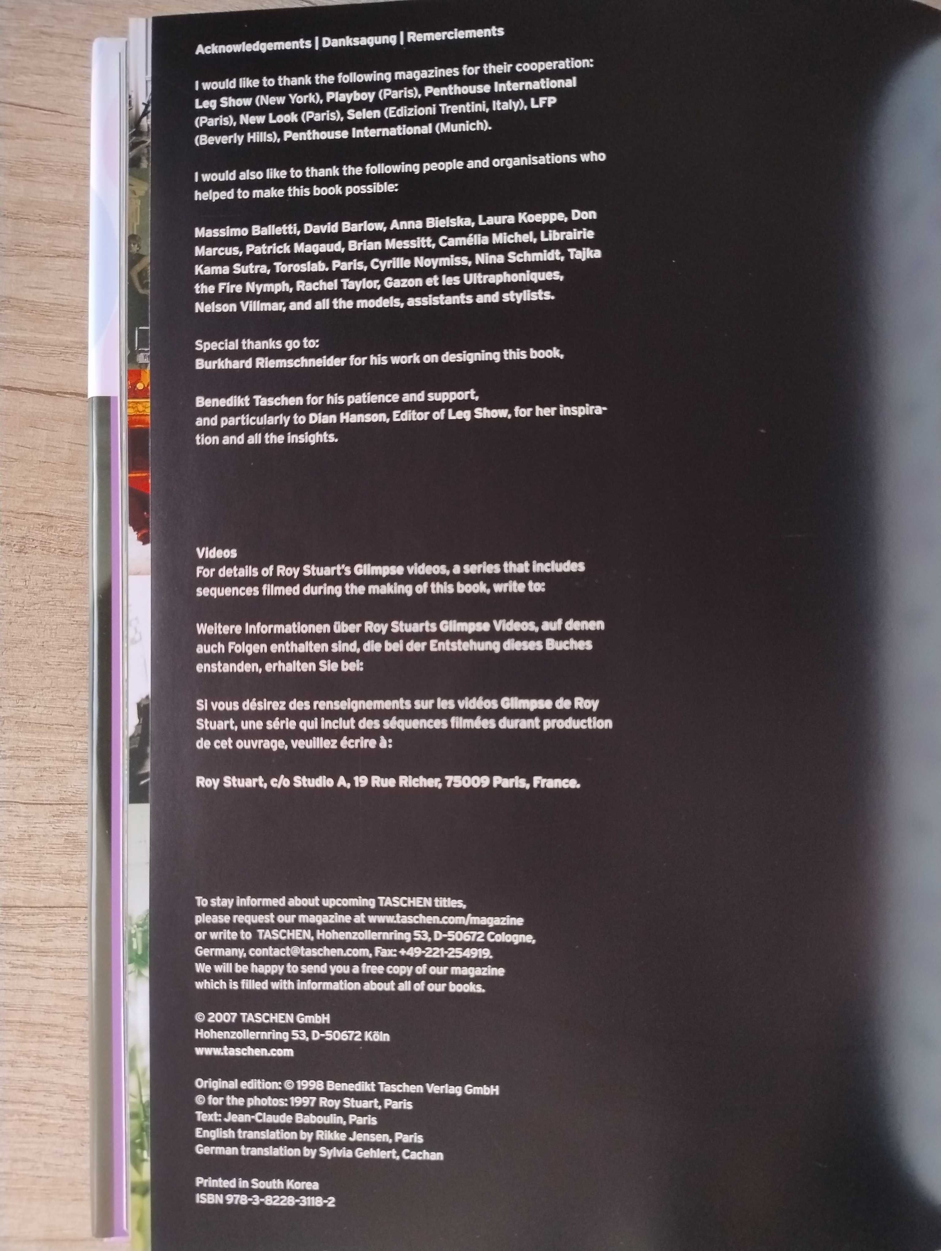 Roy Stuart, volume I – album Taschen 25th