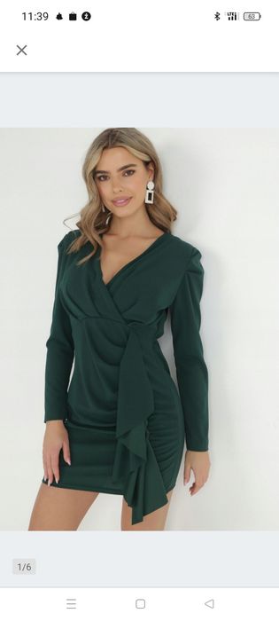 Born2Be Ciemnozielona Sukienka damska S/M