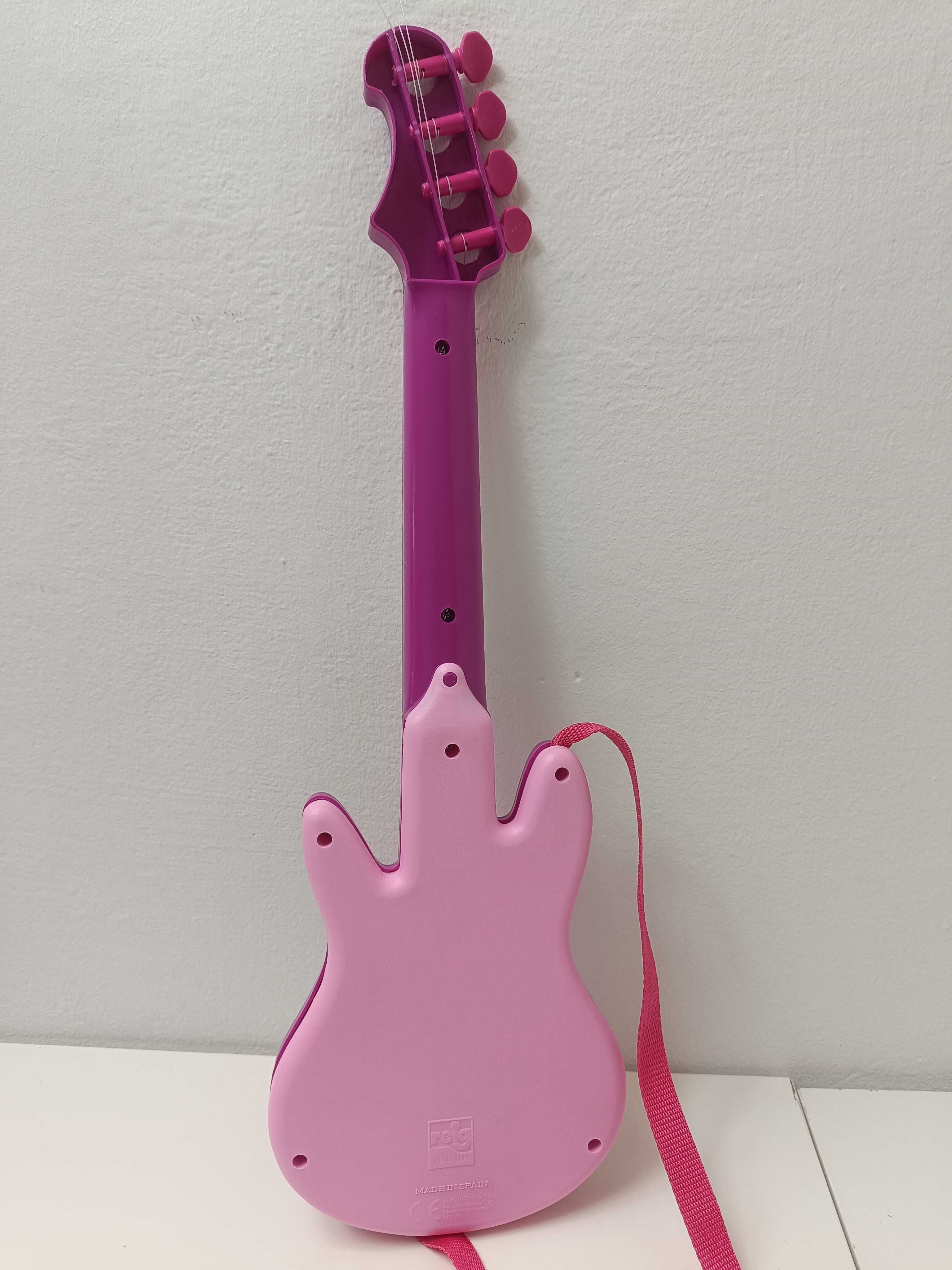 Reig hello kitty zestaw muzyczny gitara mikrofon statyw wzmacniacz