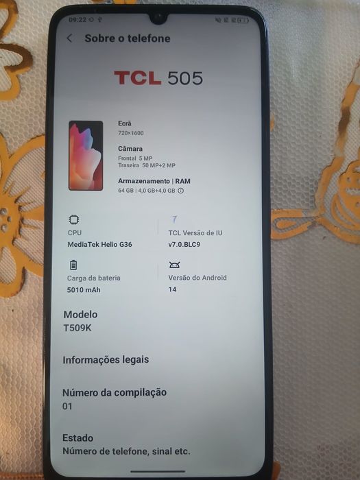 TCL 505 64Gb.
