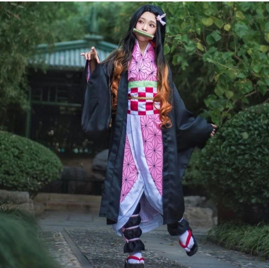 Косплей Kamado Nezuko Demon Slayer аниме одежда