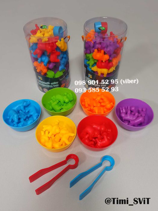 Игра сортер по цветам математическая развивающая игра монтессори