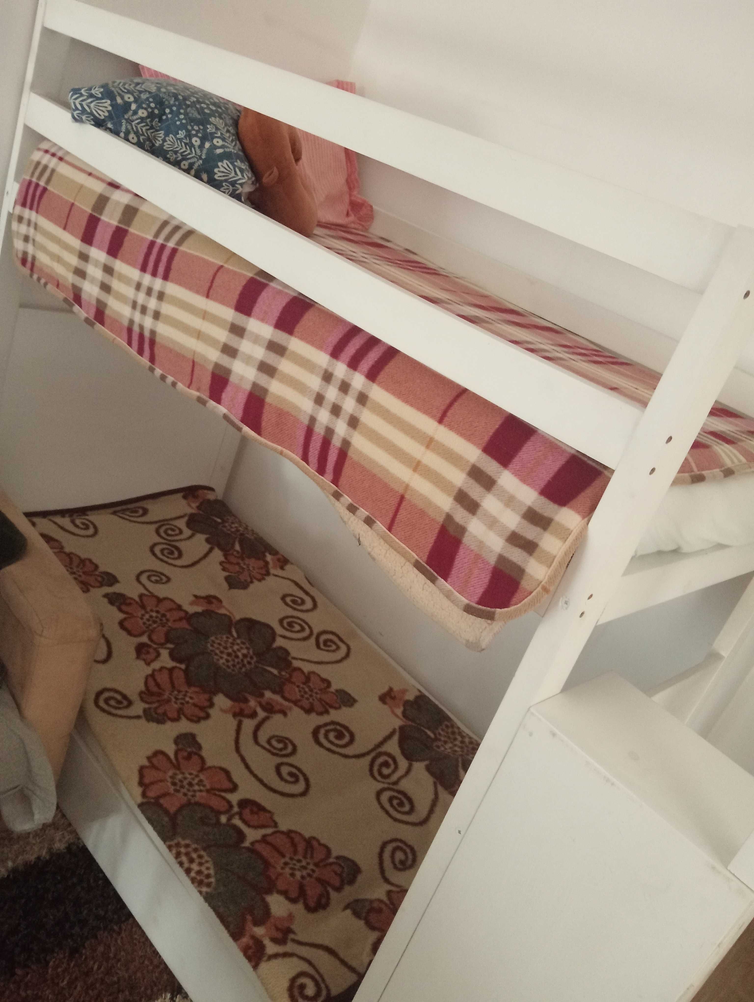 Cama Beliche Tripla Infantil – Estrado + 1 Colchão | Já Desmontada