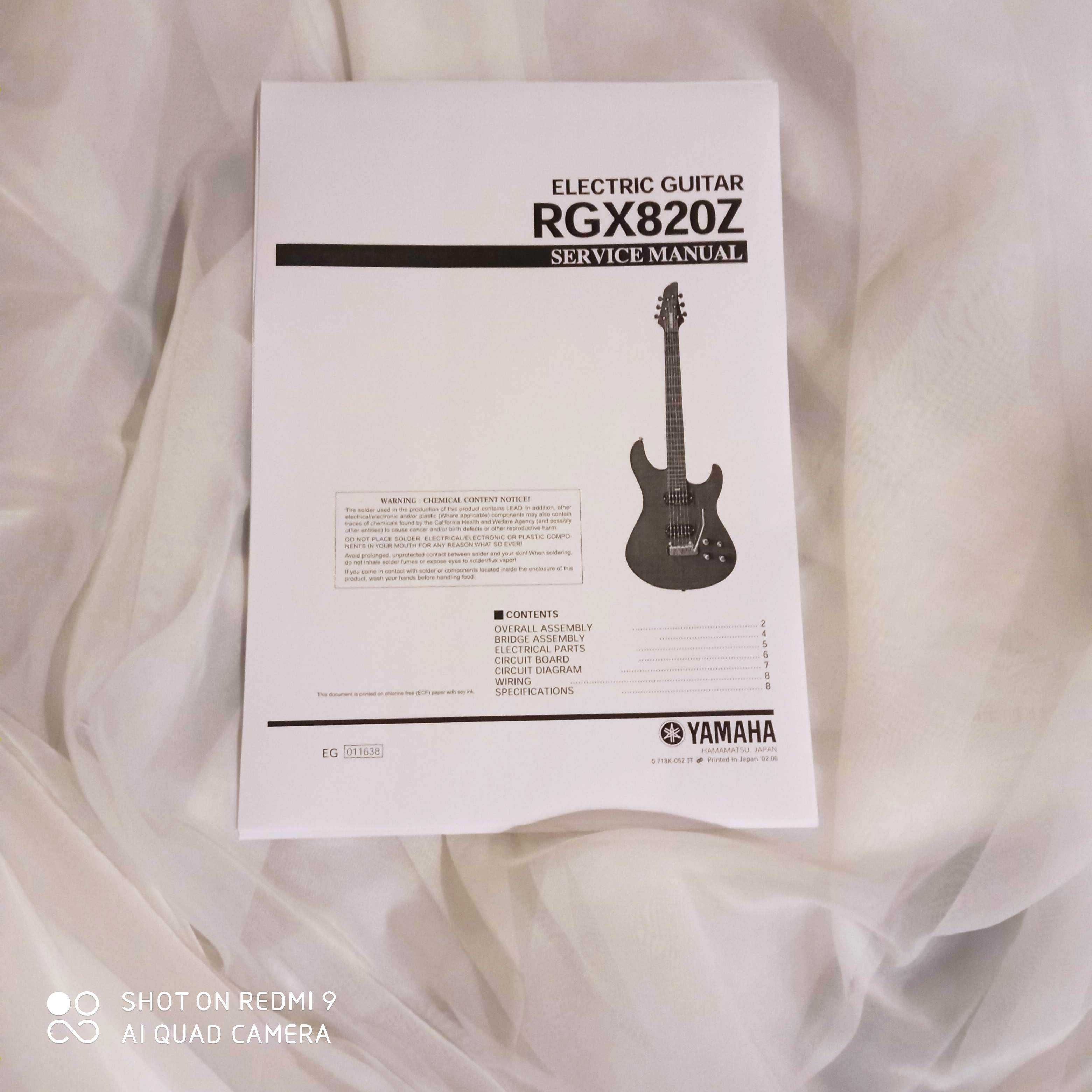 Gitara YAMAHA RGX 820Z. Piezo,