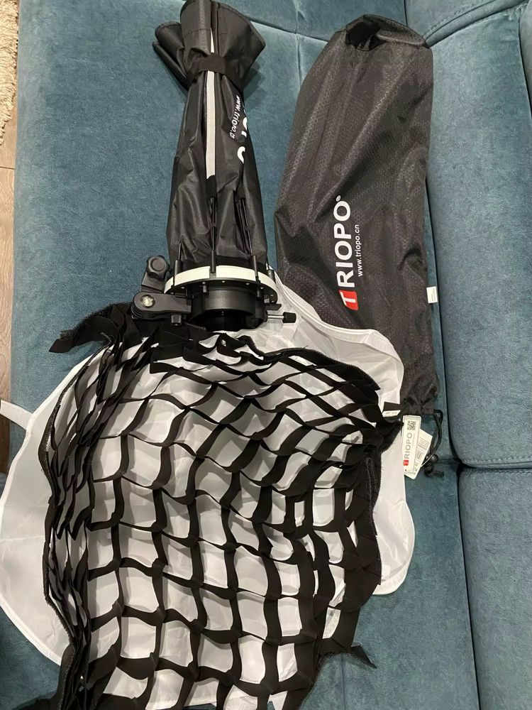 Софтбокс восьмиугольный 65 см под вспышку с сотами TRIOPO KX65-GRID