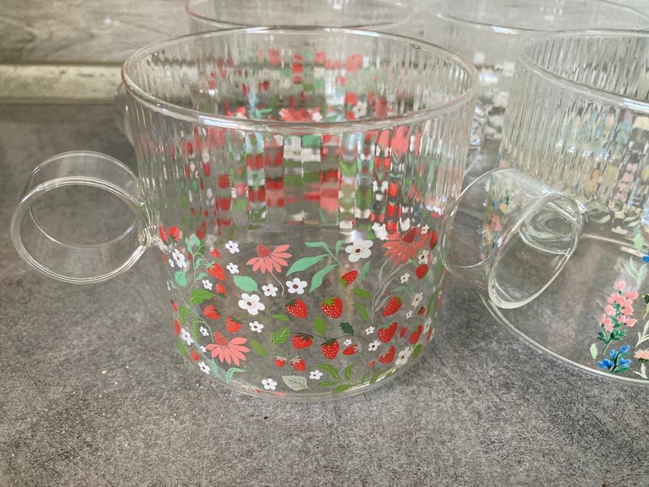 4 szklanki 430 ml cienkie szklo smukee