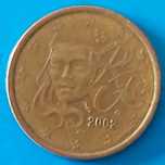5 Cêntimos de 2002 de França