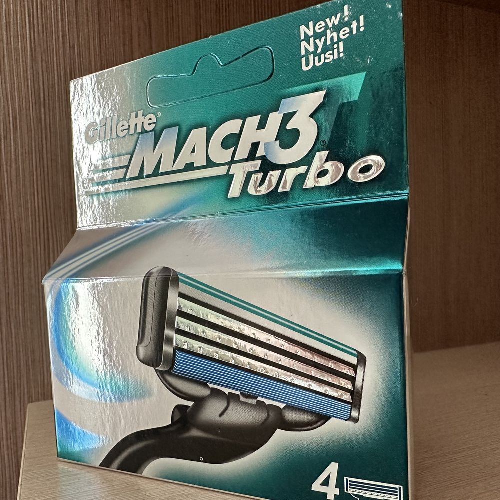 4шт Gillette Mach3 Turbo