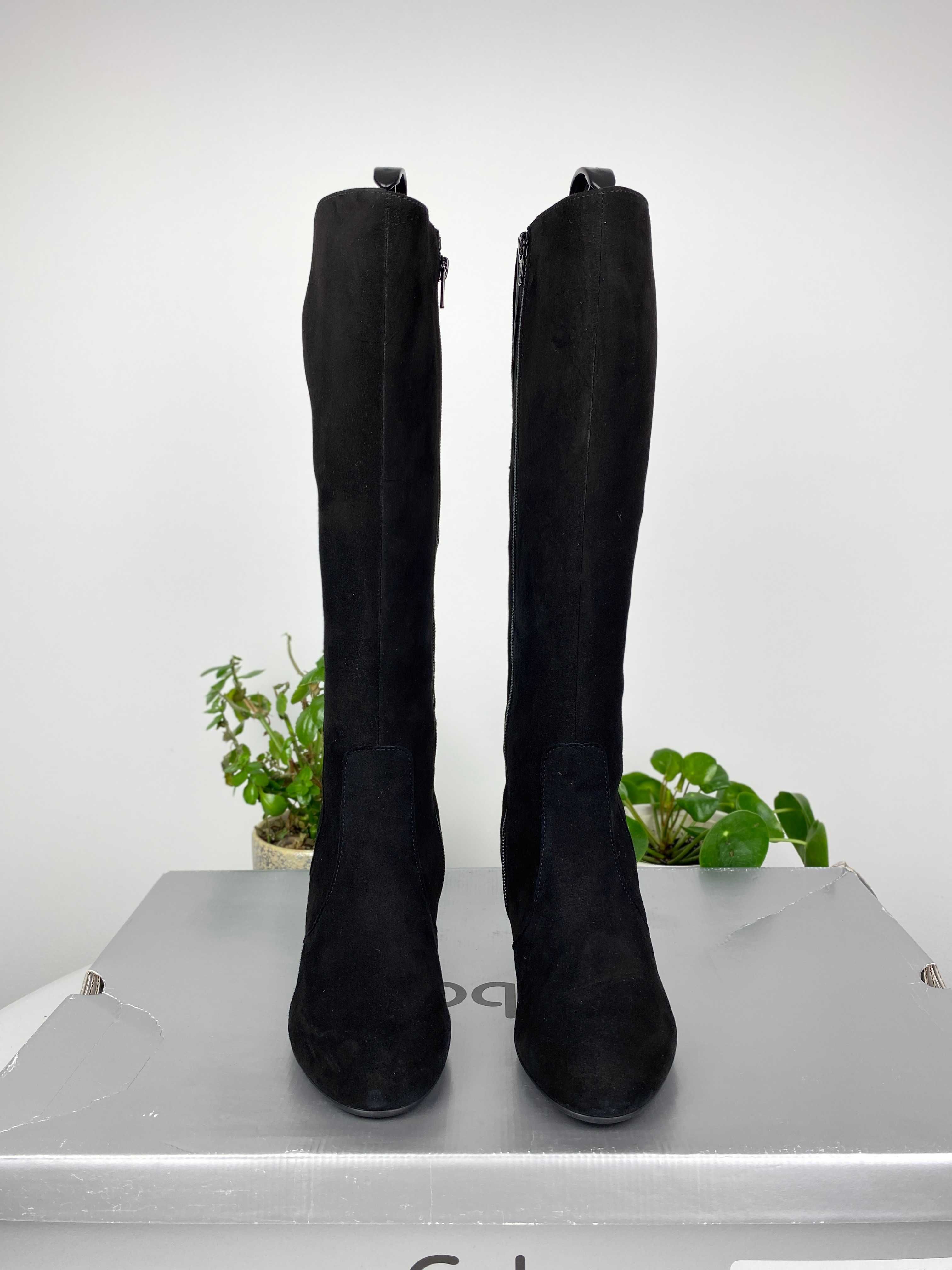 czarne buty kozaki gabor schwarz r. 38 n218