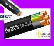 NKT Kabel YKYżo 5x2,5 Przewód ziemny NYY-O/J 5X10, 5x6, 3X2,5, 3x1,5