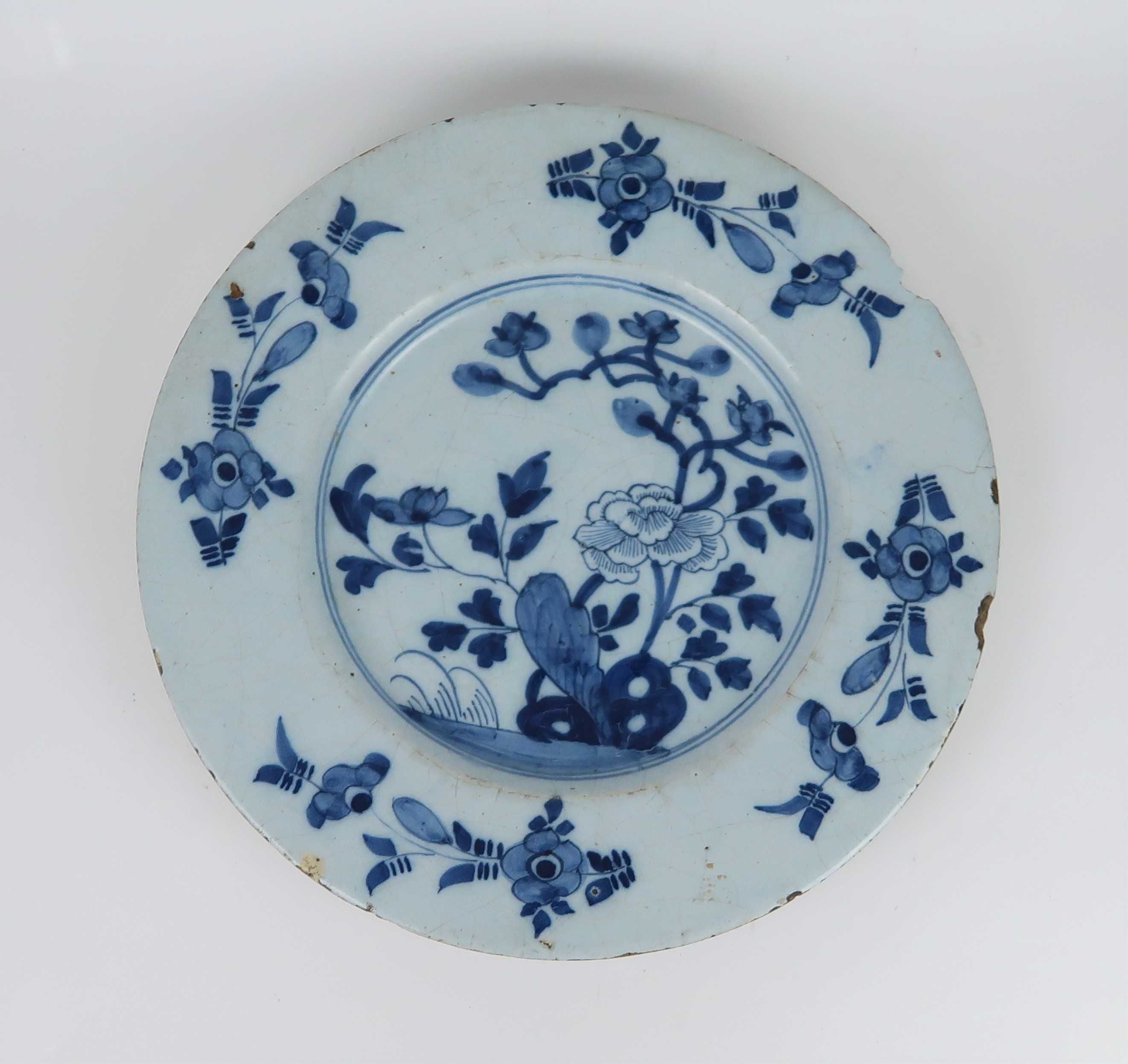 Prato Cerâmica azul e branca Séc. XVII / XVIII (Ref. 1)