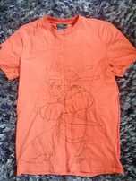 Pomarańczowa koszulka Anime Naruto Bershka M