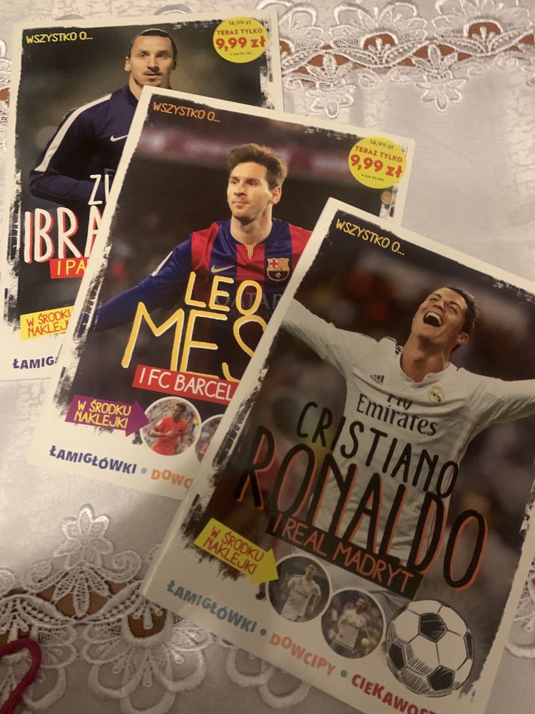 Czasopisma nowe 3szt Ronaldo Messi …