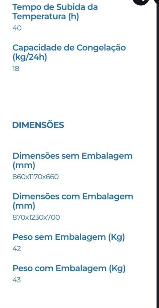 Arca congeladora tensai