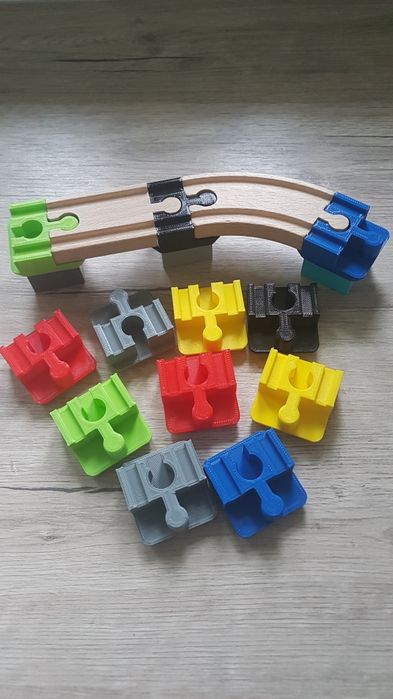 12 x przejściówka lego duplo do toru drewnianego pociąg lidl brio ikea