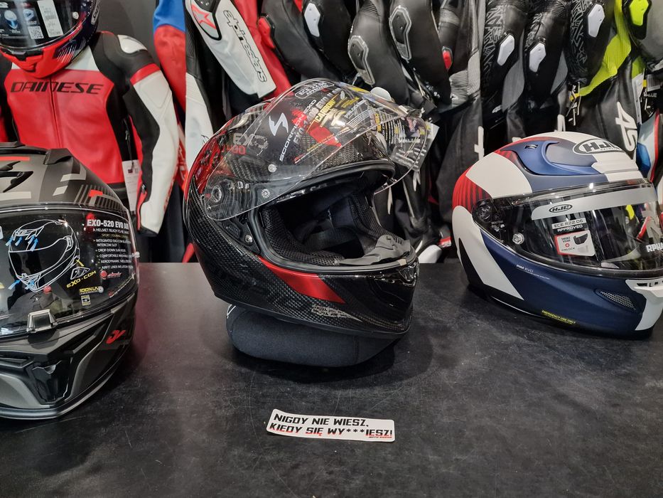 MotoSzafa Kask SCORPION EXO-1400 EVO II CARBON air plattet !gratisy!