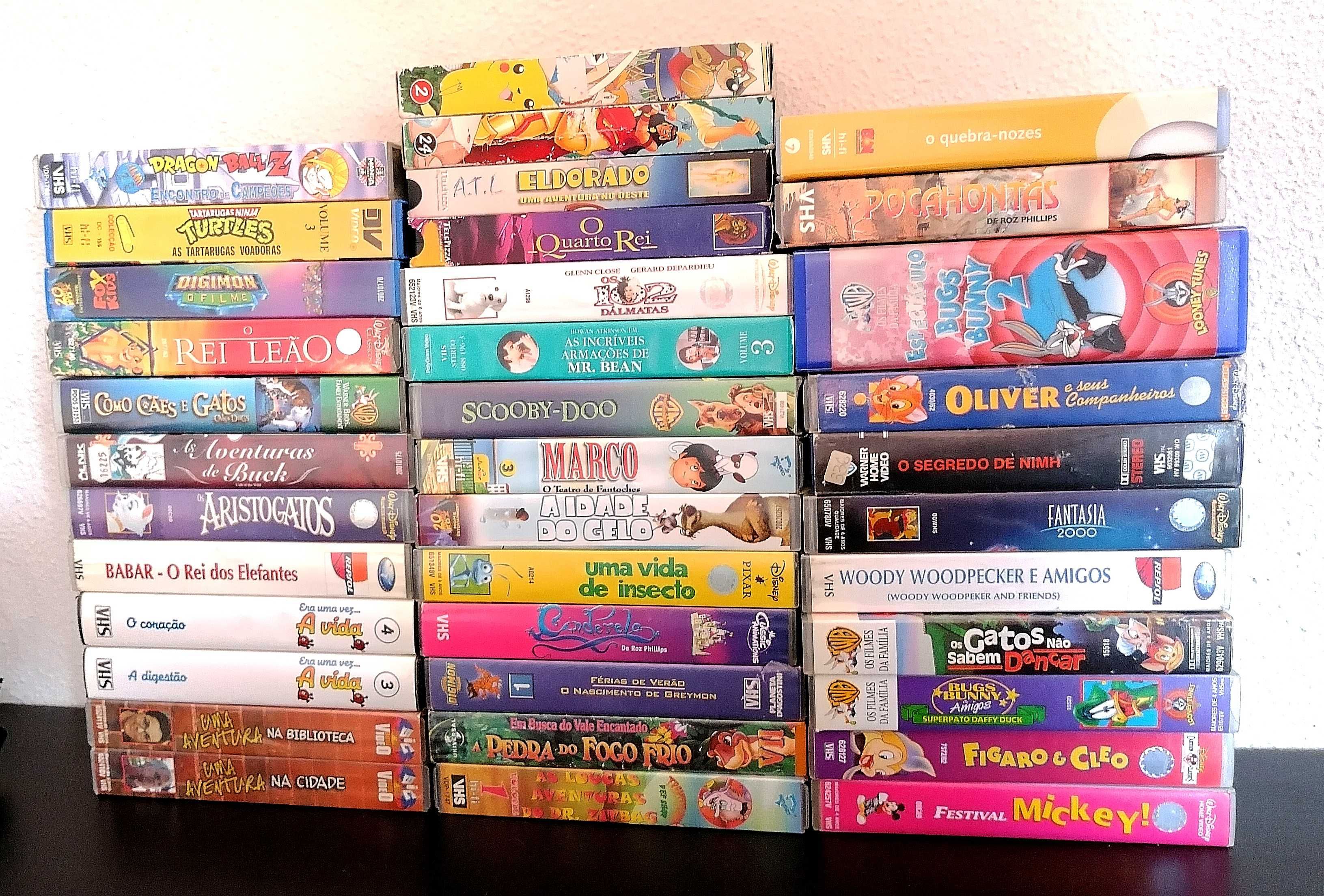 Lote Cassetes VHS Desenhos Animados Infantil