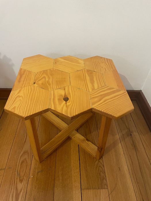 Mesa decoracao em madeira