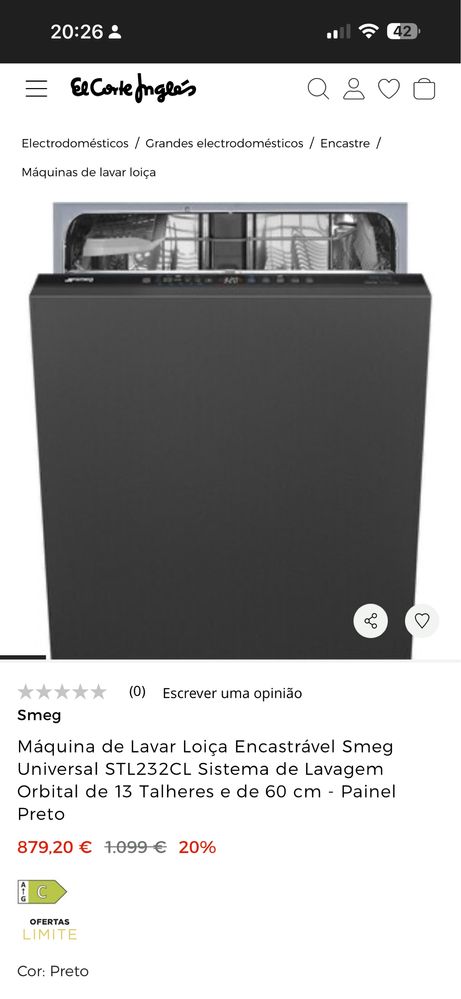 Qáquina de Lavar Loiça Encastrável Smeg Universal STL232CL