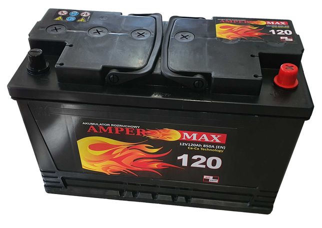 Akumulator Amper Max 120Ah 850A 12V 110Ah 125Ah Wrocław