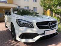 Auto do ślubu Mercedes-Benz CLA AMG Biała perła na wesele