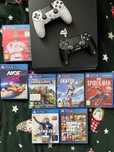 Playstation 4pro, 2 pady + gry