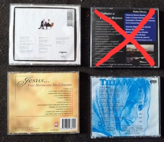Lote 3 CDs originais de Música Portuguesa