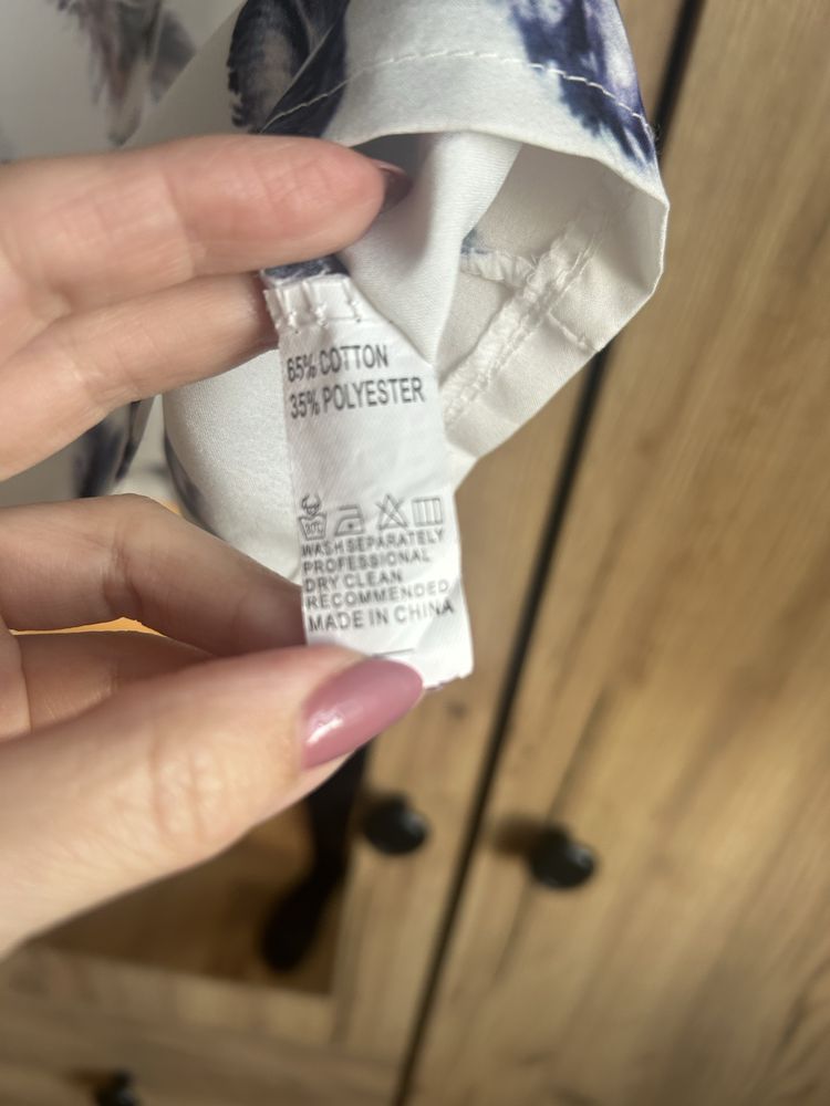 Bluzka biała letnia w pióra XL 42