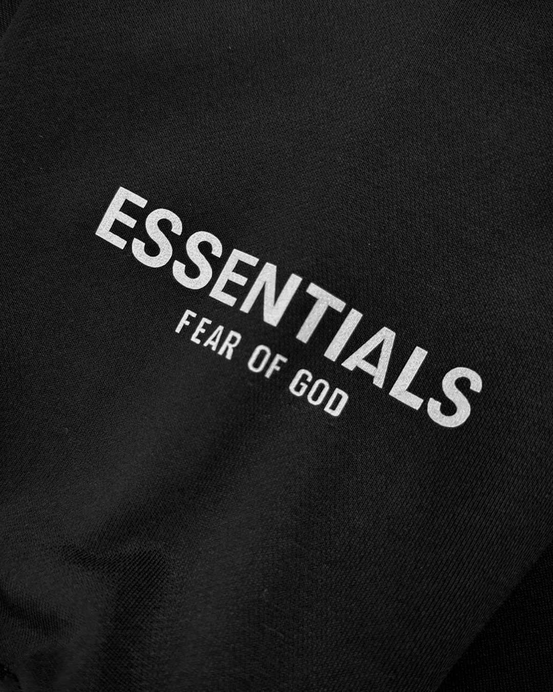 Худі Fear Of God Essentials Raglan Full Zip Hoody Black