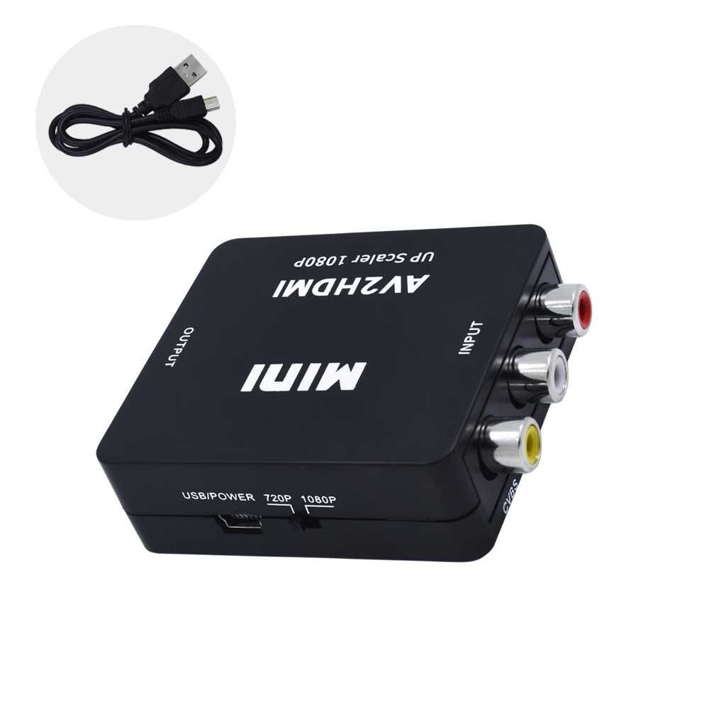 Конвертер RCA AV BNC в HDMI Композитный преобразователь адаптер АЦП