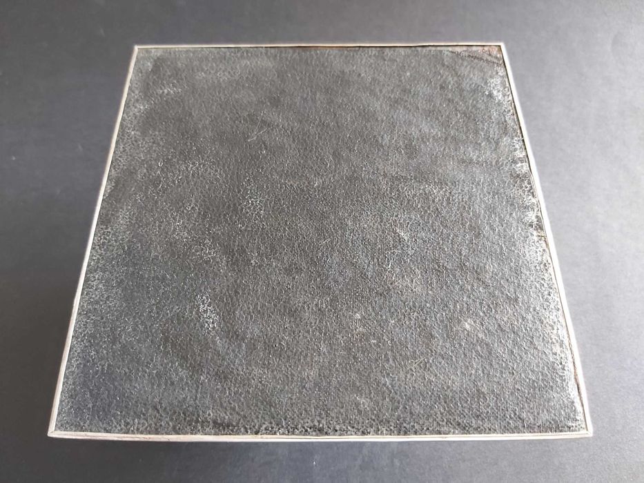 srebrny zabytkowy kałamarz