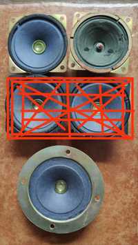 Unitra Tonsil głośniki  GDW 6,5/1,5 8Ω ,GDW 9/15/3 15Ω z kolekcji
