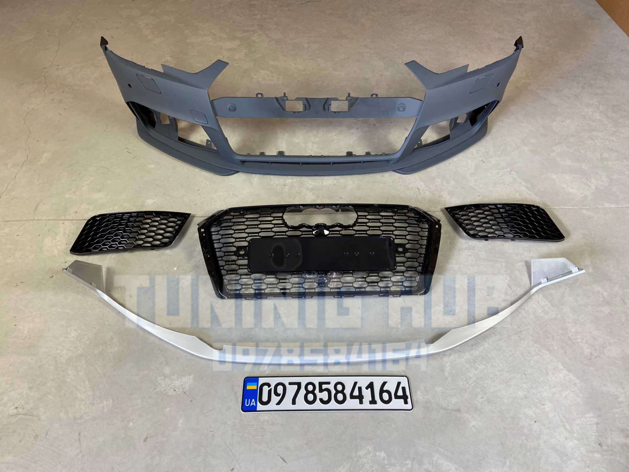 бампер Audi A4 B9 (2015-2019) RS а4 b9 решетка ауди А4 9 передний