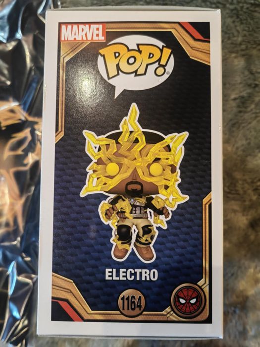Funko POP! 1164 Spider-Man Electro Glow In the Dark T-shirt M Zestaw