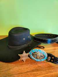 pas cowboy byk gwiazda sheriffa szeryf western