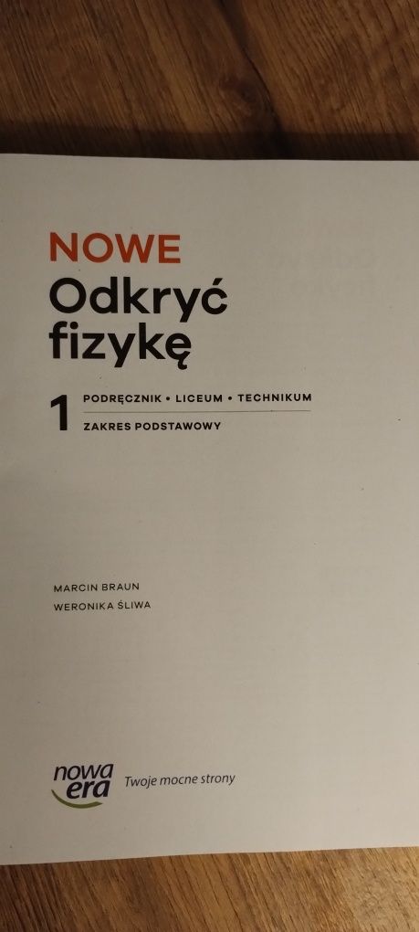 Nowe odkryć fizykę 1