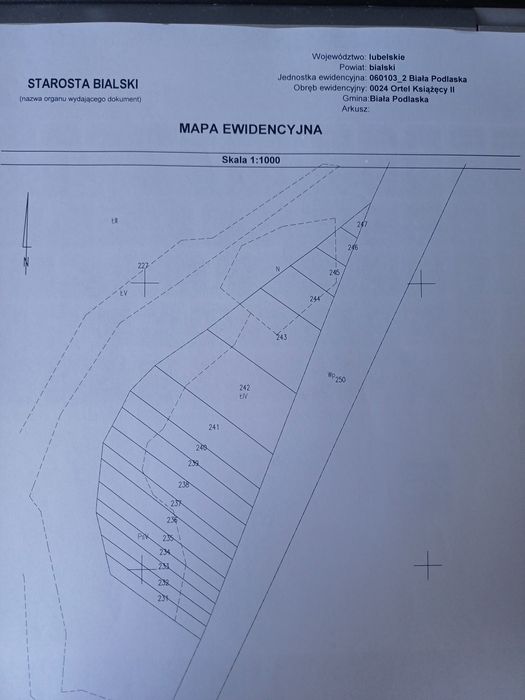 Działka Łąka Pastwisko Ortel Książęcy