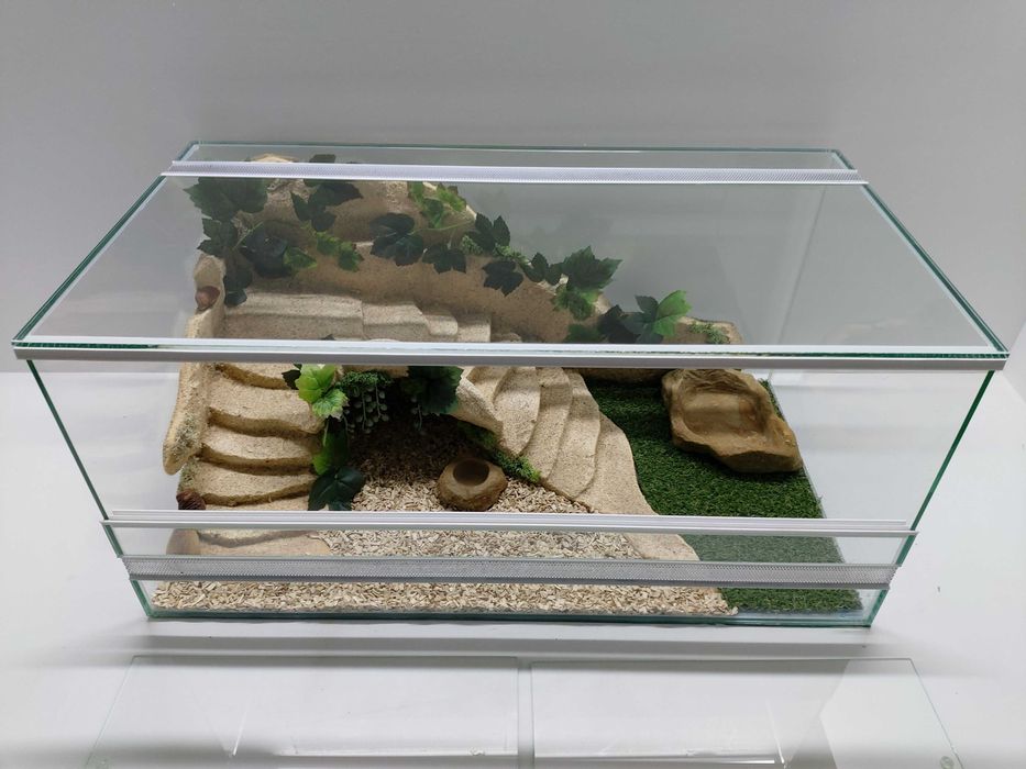 Terrarium dla żółwia lądowego, stepowego, greckiego, TW13Ż, AquaWaves