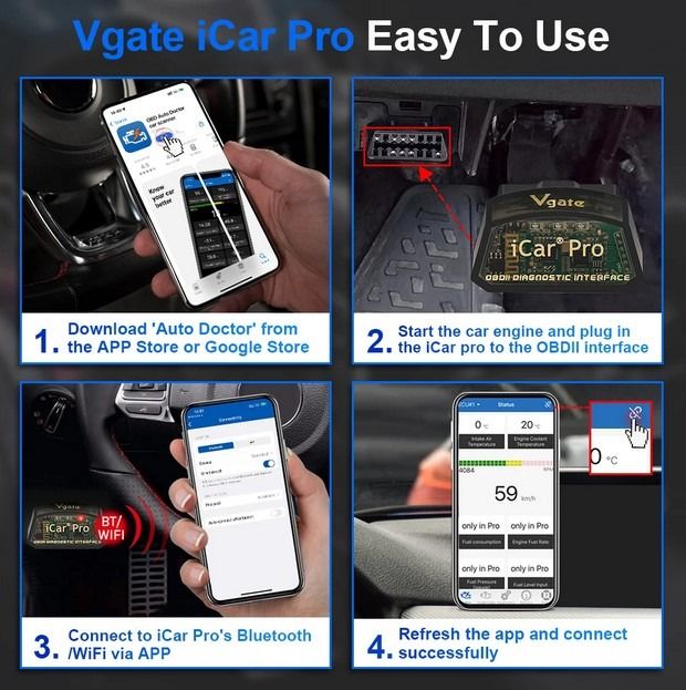 Автосканер VGate iCar Pro (BT 3.0) Android (ELM327)