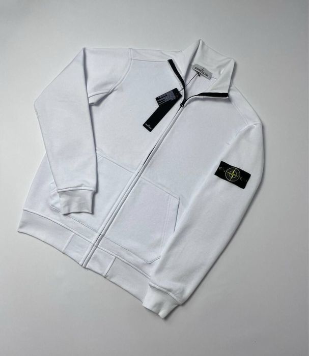 Чорна casual олімпійка на змійці Стон Айленд Stone Island Кофта Стонік