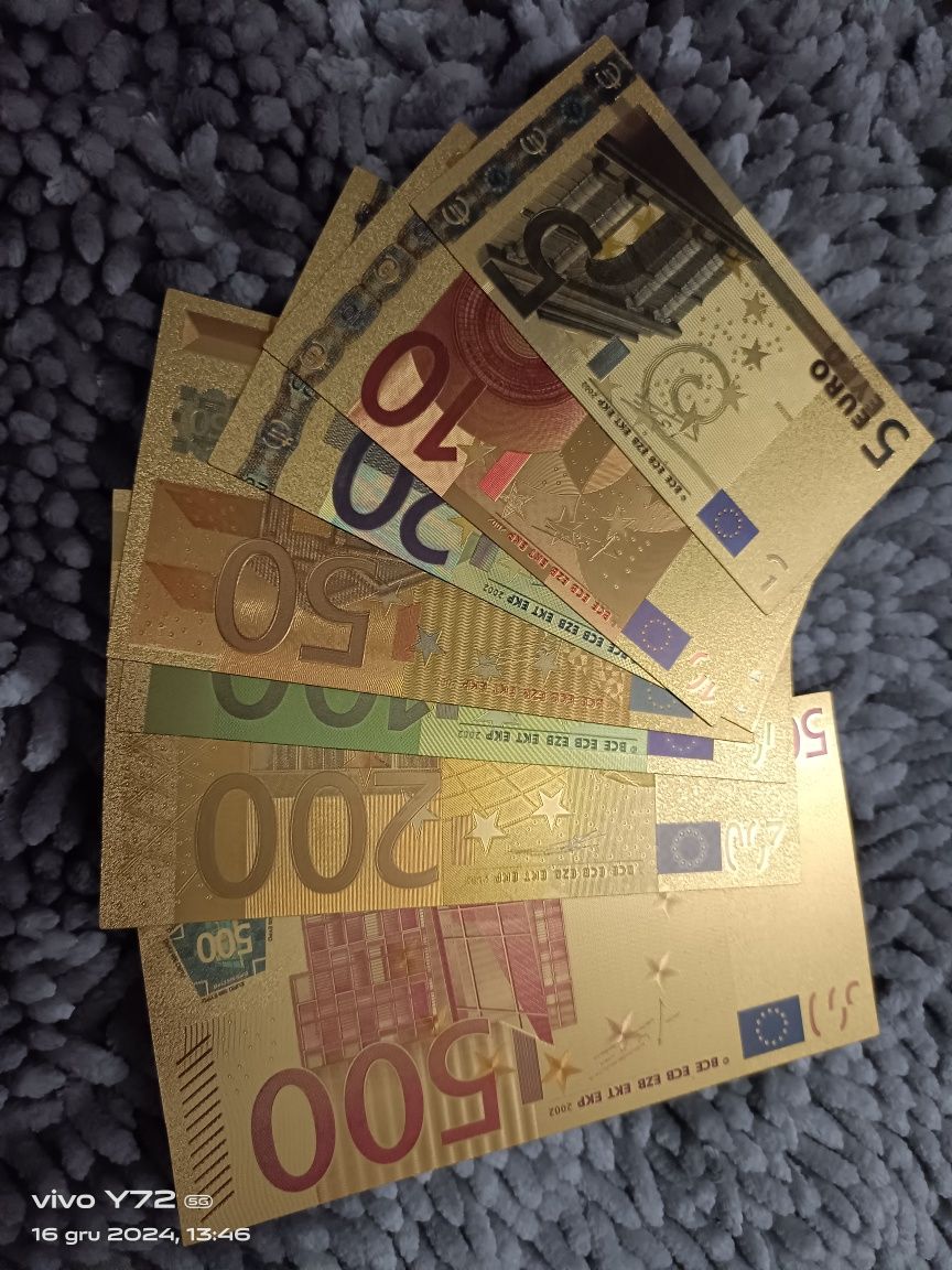Euro komplet banknoty kolekcjonerskie