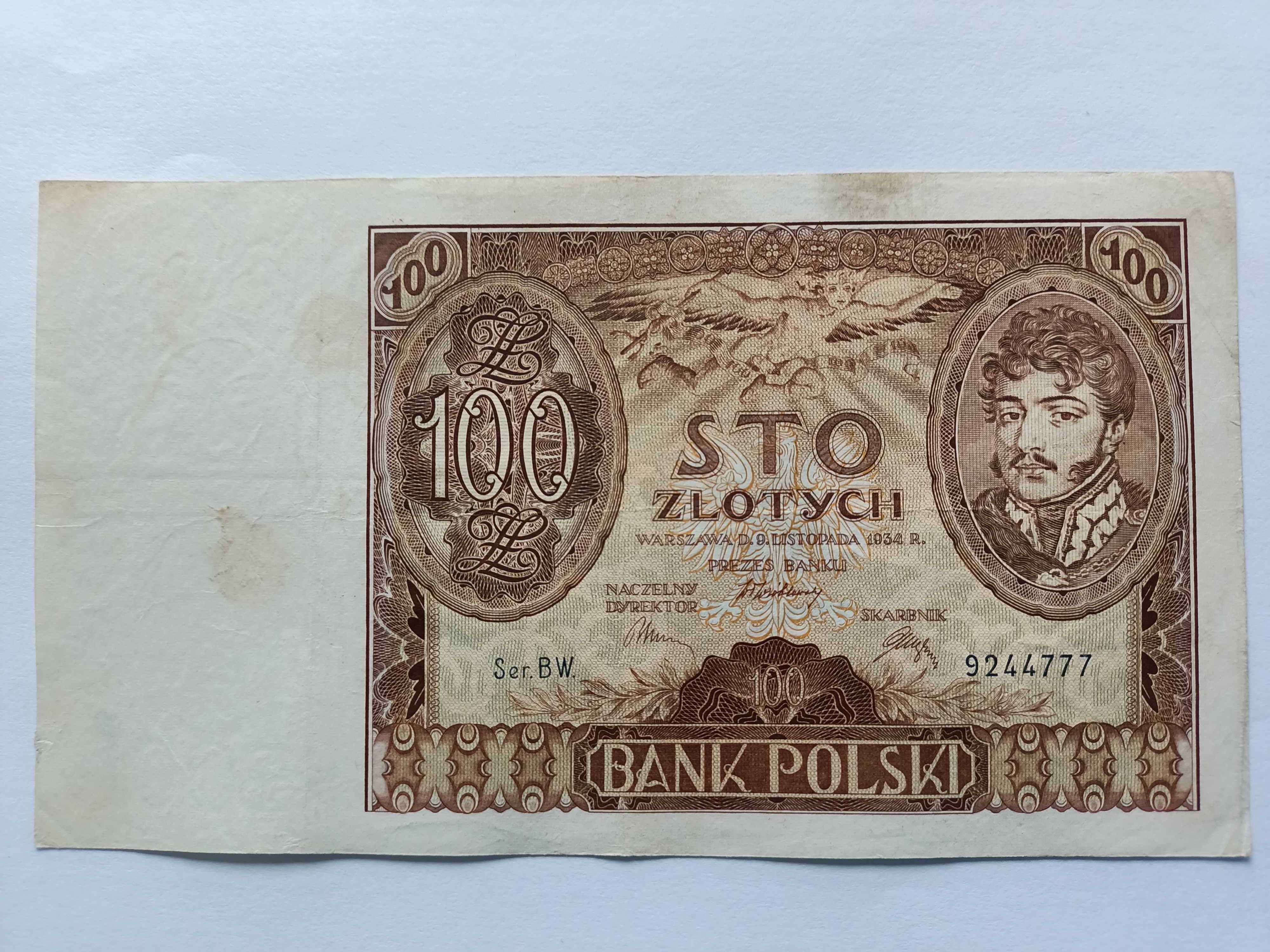 100 Złotych 1934 oryginał