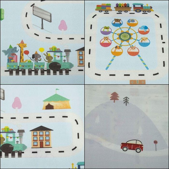 Mata Edukacyjna Piankowa Duża Dla Dzieci 180x150cm Składana Dwustronna